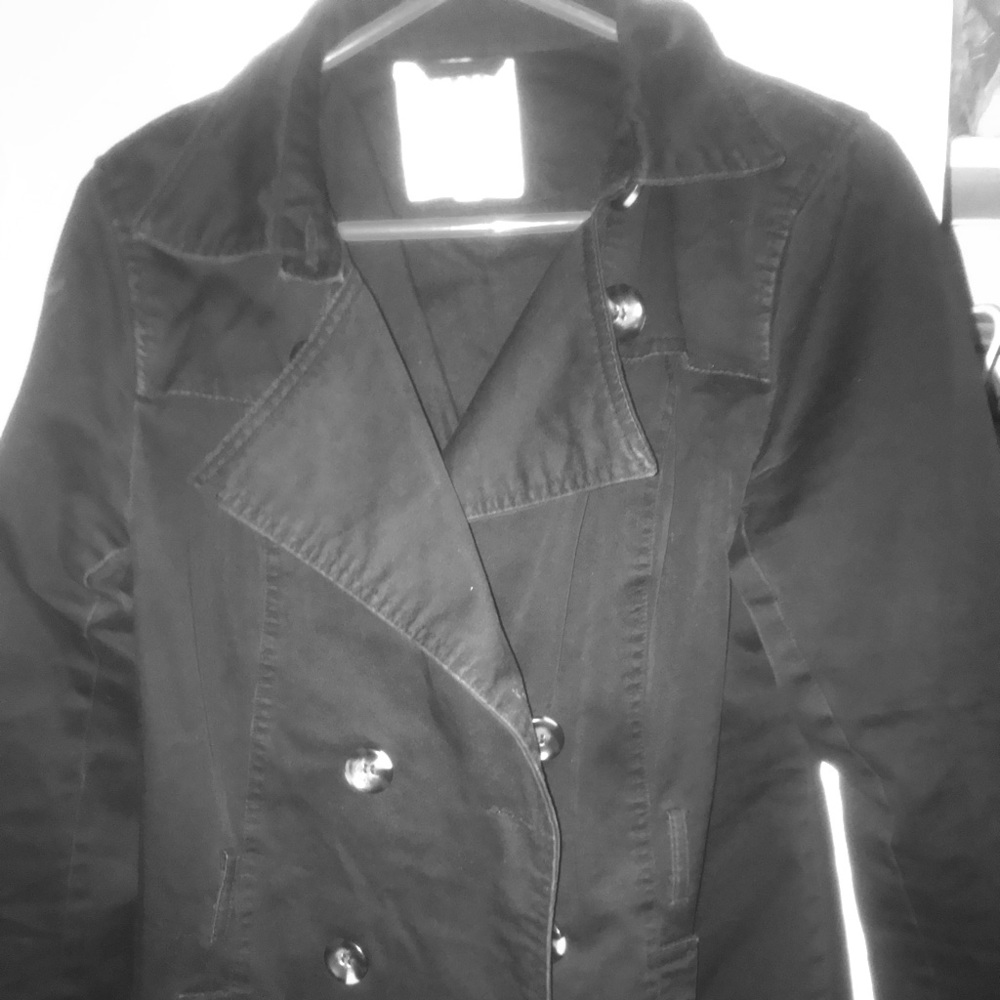 Black trench coat